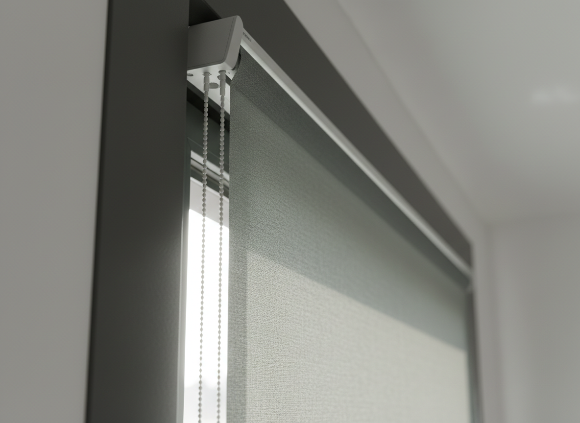 Smart motorized blind in action